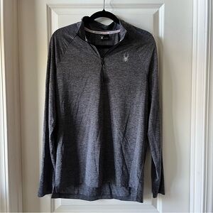 Spyder Active Gray Quarter-Zip Pullover